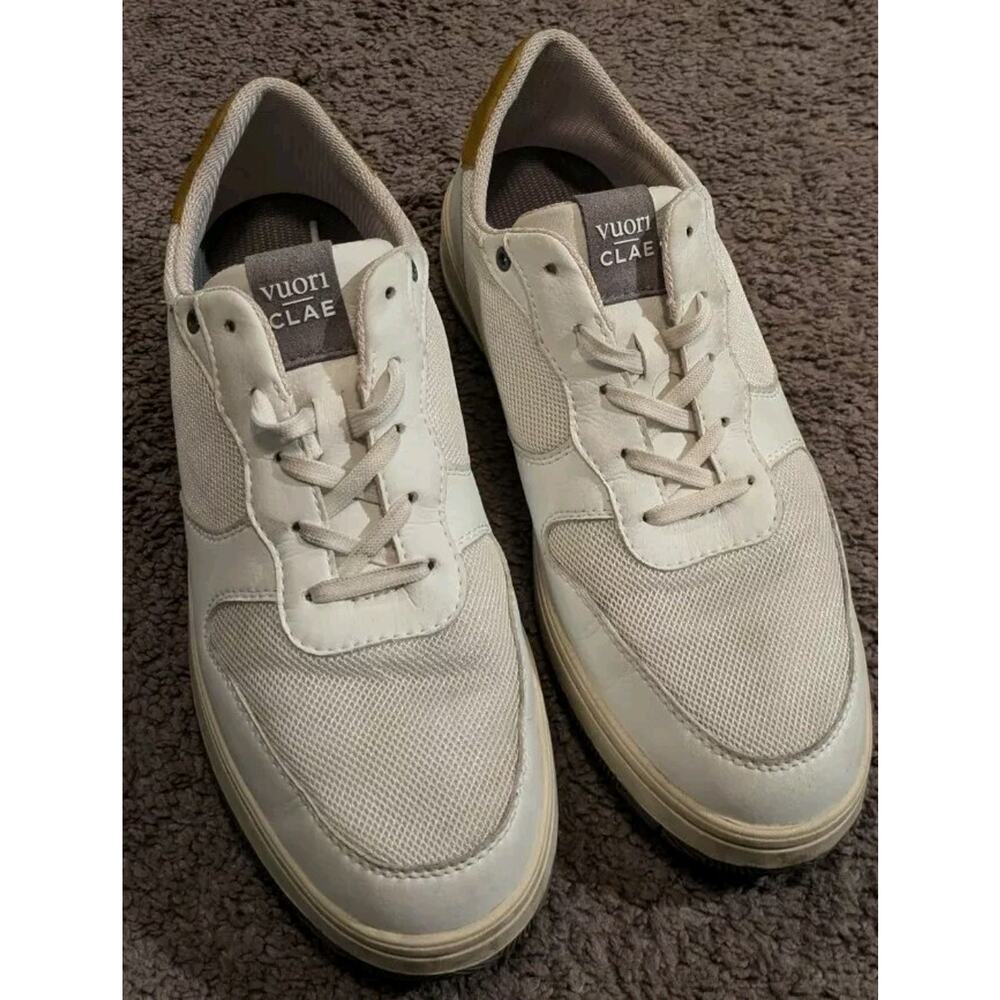 Rare Clae X Vuori Malone Lite White Sneakers Men's Size 8 / Women's 9.5